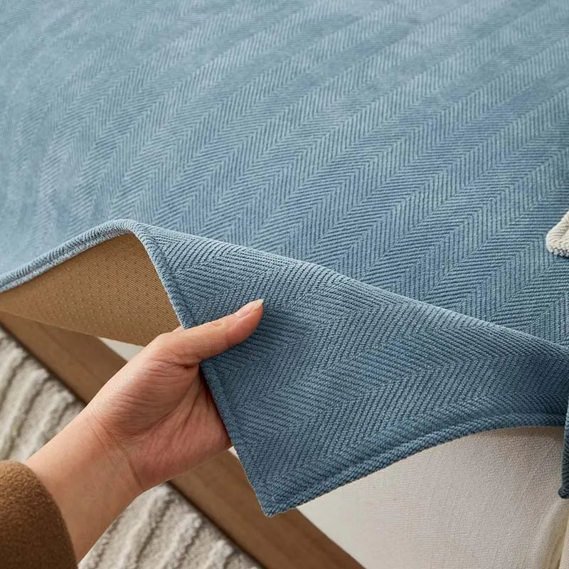Chenille-bankbeschermers met visgraatstructuur – VeluraShield