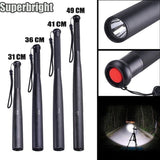 Baseball Bat Vorm LED Zaklamp | Aluminium Legering, 3 Verlichtingsmodi | Nood- en Utiliteitsgebruik