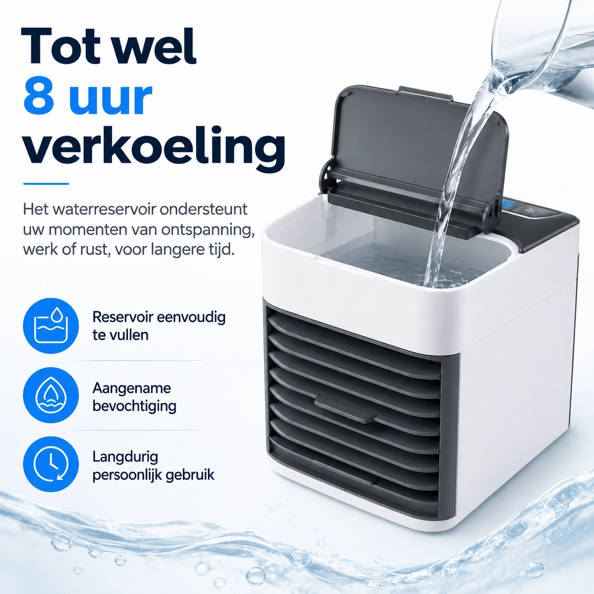 Draagbare verdampingsluchtkoeler – Stil en compact