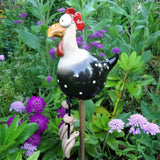 Speelse Tuinkippen Decoratie - Vrolijke Buitenaccessoires