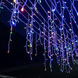 Quntis 50m (164FT) Buiten Waterdichte LED Kerstgordijnverlichting – 36V Laagspannings Festival IJspegels voor Evenement- en Feestdecoratie