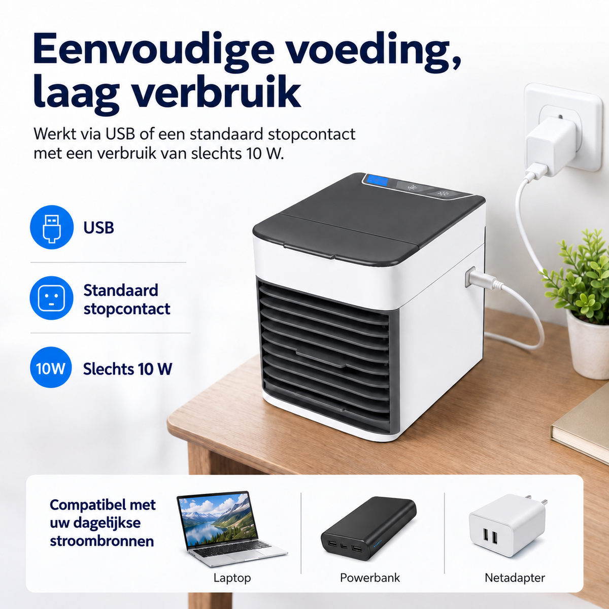 Draagbare verdampingsluchtkoeler – Stil en compact