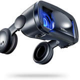 Reality PRO+ | Smart VR Bril met Geïntegreerde Headset voor iPhone & Android