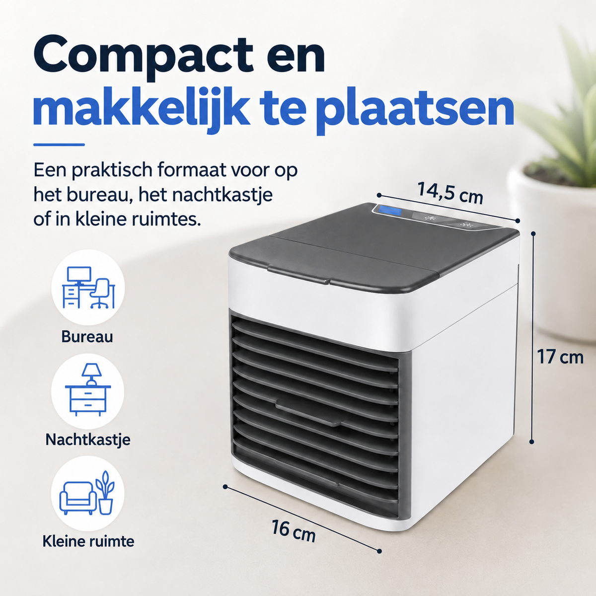 Draagbare verdampingsluchtkoeler – Stil en compact