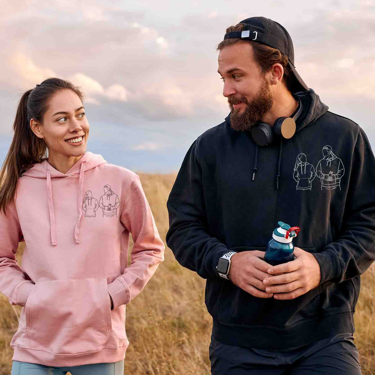 Imagecapture Hoodie | Elegant foto borduurwerk voor modieuze aandenkens