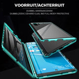 Sandsberg gehard glas dubbele mobiele telefoonhoes voor Samsung