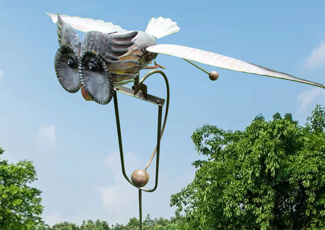 Metalen windgong in de vorm van een vogel - Decoratief tuinornament