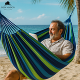 RelaxoLounge Hangmat | Robuust Canvas | Antislip-ontwerp | Draagvermogen 200 kg