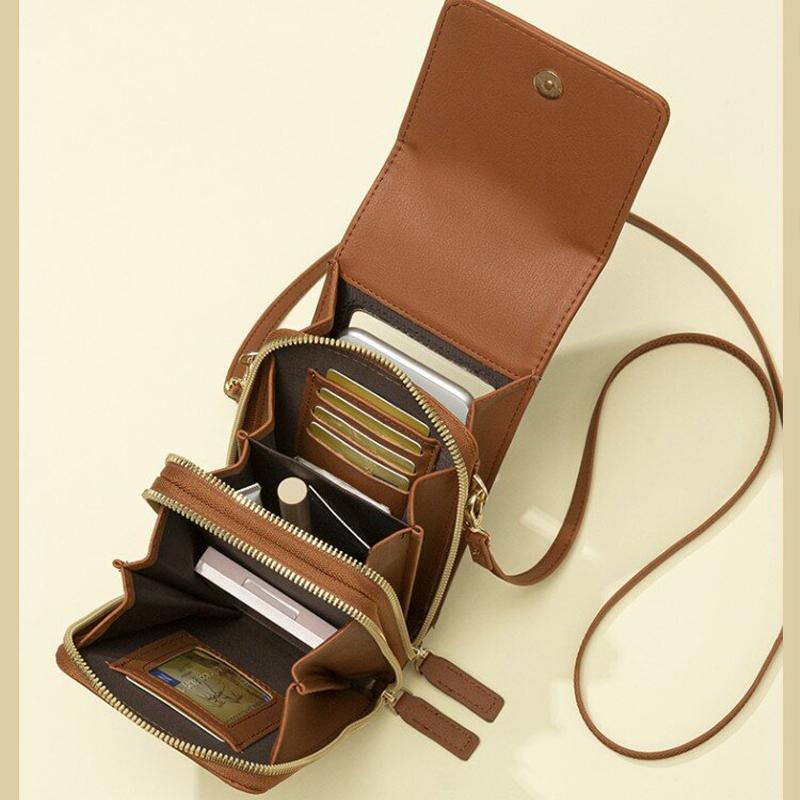 Touchscreen Telefoontas met Portemonnee‑functie – Compacte Crossbody voor Dagelijks Gebruik