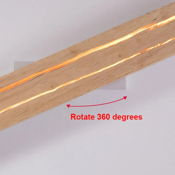 Moderne Wandlamp In de Vorm Van Een Scheur | Unieke Scheurvorm Wandlamp Houtpatroon | Warm Lichteffect | Eigentijds Design | Natuurlijk Accent Wandarmatuur | Geschikt voor Woonkamer, Slaapkamer, Gang