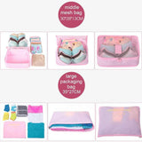 Reisbagage-opslagzak (1 set, 6 delen)