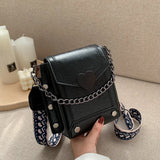 Retro Bag | Stijlvolle vierkante compacte schoudertas