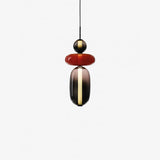 Moderne Hanglamp met Gekleurd Glas