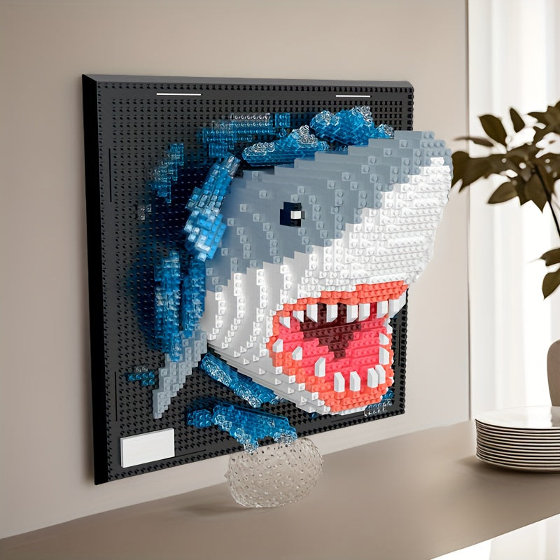 Creatieve 3D Muurkunst Bouwstenen – Haai en Arend Collectie