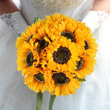 Set van 11 Levendige Zonnebloemen – Perfect voor Herfst, Bruiloften en Tuindecoratie
