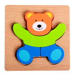 Houten leerpuzzel voor peuters – OntdekSet Montessori (1+1 GRATIS)