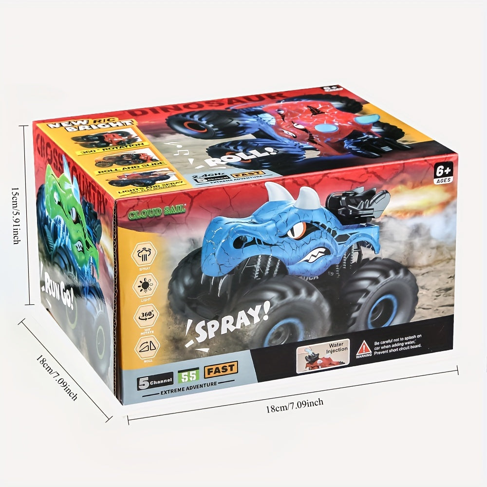 DinoBlaze Stuntauto - Spectaculaire RC Monstertruck met Rook & Licht