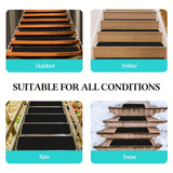 Norvo | 10-Pack Antislip Trapstrips – 80-Grip Zware Rubber voor Binnen & Buiten