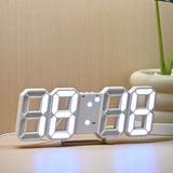 3D-Digitale wekker, huishoudelijke tafel- en wandklok, woonkamerontwerp met premium karakter, creatieve LED-wandklok, wandklok