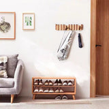 Massief houten piano wandhaken, entreehaken, woonkamer wandgarderobe, garderobe achter de slaapkamerdeur