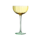 Windmuster-IJsbekers, creatieve pompoenmuster-cocktailglazen, kleurgebloekte verticaal gestreepte wijnglazen