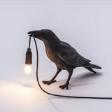 Geluks vogel tafel lamp, creatief en individueel, slaapkamer nachtlamp, dierlijke vogel hars wandlamp, decoratie