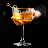 AiLiXiya-Cocktailglas Kelch, Hofstijl-gesneden Barkeeperglas Kelch, klassiek Martini-glas Kelch, Champagnerglas Kelch