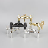 Creatieve driepoot kaarsenhouder, decoratief metalen legering ornament voor hotels, feesten, diners en westerse restaurants