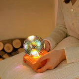 Kristallen bol lamp met 3D-vuurwerkeffect - StarburstGlow