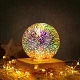 Kristallen bol lamp met 3D-vuurwerkeffect - StarburstGlow