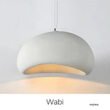 Moderne Wabi Hanglamp – Stijlvolle Hars Kroonluchter