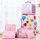 Reisbagage-opslagzak (1 set, 6 delen)