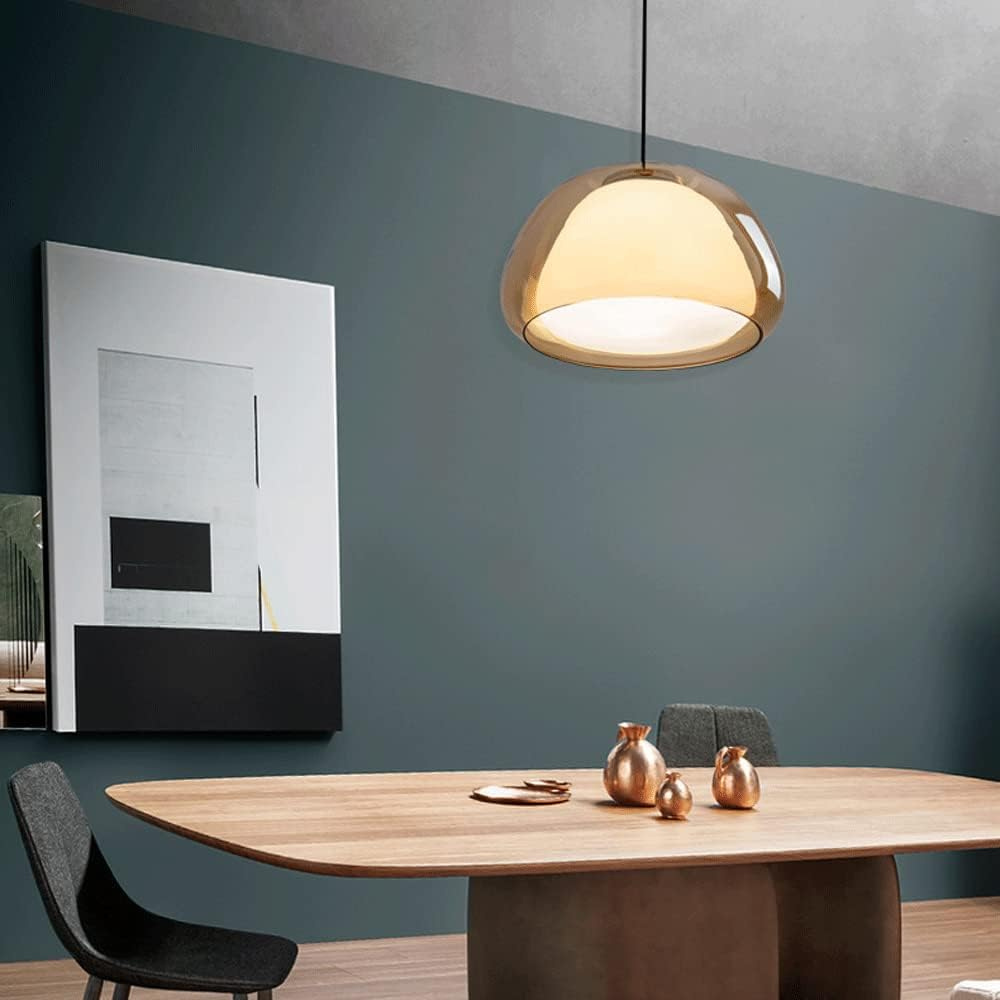 Le Dôme Cristallin | Glazen Koepel | Verstelbare Kabel | Modern Design | E27 Fitting | Geschikt voor Keuken, Woonkamer of Eetkamer | Minimalistische Interieurs | Ideaal voor Thuis en Bedrijf ruimtes