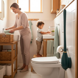 PureBrush | Elegante WC-borstel met antibacterieel siliconen hoofd