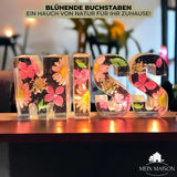 FloraLetter - Bloemenlampenletters van hars
