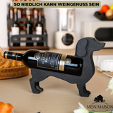 Wijnfleshouder Teckel CorkHound | Origineel Ontwerp | Stevig & Decoratief | Voor 375–500 ml