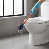 PureBrush | Elegante WC-borstel met antibacterieel siliconen hoofd