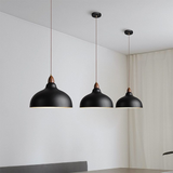 Scandinavische Houten & Metalen Hanglamp – Moderne Nordic Elegantie