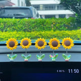 SunnyRide - Schattig zonnebloem auto-ornament