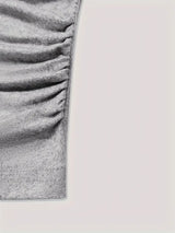 6-delige Dames Casual Set voor Lente/Zomer van Gebreid Stoffen met Ronde Hals, Pocket en Elastische Taille, Polyester Blend
