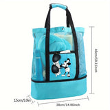 Mickey Mouse Strandtas – Lichtgewicht en Praktisch met Dubbele Laag voor Extra Bescherming