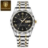 Waterdichte luxe herenarmbandhorloge van topmerk met lichtfunctie