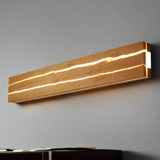 Moderne Wandlamp In de Vorm Van Een Scheur | Unieke Scheurvorm Wandlamp Houtpatroon | Warm Lichteffect | Eigentijds Design | Natuurlijk Accent Wandarmatuur | Geschikt voor Woonkamer, Slaapkamer, Gang