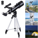 400/70mm Astronomisch Telescoop | Hoogprecisie Refractor Scope met Stabiele Statief en Oculair Set
