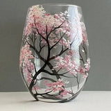 Sandsberg | Wijnglas Four Seasons Tree - handgeschilderde Kunst