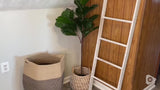 Grote Geweven Wicker Wasmand – Praktisch en Elegant voor Elke Wasruimte