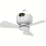 USB Oplaadbare Hangventilator – Draagbaar met LED Licht