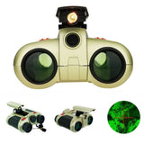 Kinderen Nachtzicht Goggles & Verrekijkers | 4x30mm Optische Versterking | 8m Laaglicht Zichtbaarheid Bereik | Geïntegreerde Pop-Up LED Verlichting | Schokbestendige ABS Behuizing | Verstelbare Diopter voor Brilcompatibiliteit