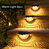 SolarGlow Halfronde LED Hekverlichting – Elegant en Duurzaam