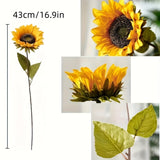 Set van 11 Levendige Zonnebloemen – Perfect voor Herfst, Bruiloften en Tuindecoratie